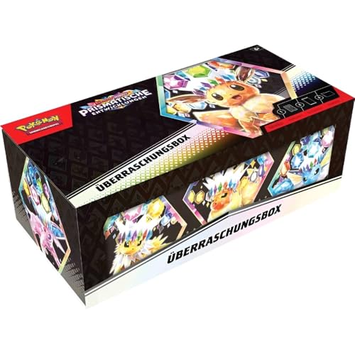 Pokémon Prismatische Entwicklungen Überraschungsbox + Kartendeck Aufbewahrungsbox für Sammelkarten (Bundle, Deutsch) von KARTENDECK