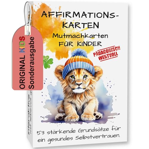 Affirmationskarten für Kinder Gefühlskarten Emotionskarten Pädagogoisch wertvoll Mutmachkarten Achtsamkeitskarten Affirmationen Selbstregulation EIN gutes Gefühl Karten ab (Tierwelt) von KARTENVERSAND24