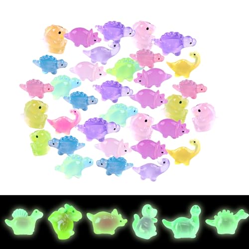 KASESSS 50 Stück Mini Dinosaurier Harz Tiere, Leuchtende Figuren Bunte, Minis Figuren, Kleine Miniatur Harz Tiere, Tierfiguren, Mini Dinosaurier Figurens für Gartendeko DIY Micro Landschaft Szenen KASESSS 50 Stück Mini Dinosaurier Harz Tiere, Leuchtende Figuren Bunte, Minis Figuren, Kleine Miniatur Harz Tiere, Tierfiguren, Mini Dinosaurier Figurens für Gartendeko DIY Micro Landschaft Szenen von KASESSS