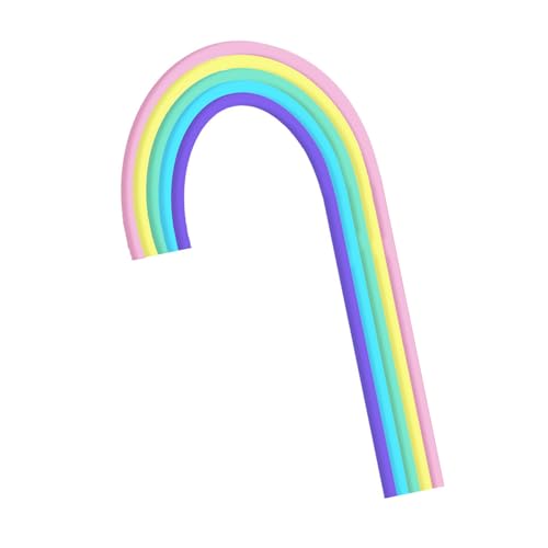 Bunte Regenbogen-Kuchenaufsätze, dekorativer Kucheneinsatz, elegante Kuchendekoration für Geburtstag, Hochzeit, Party-Zubehör von KASFDBMO