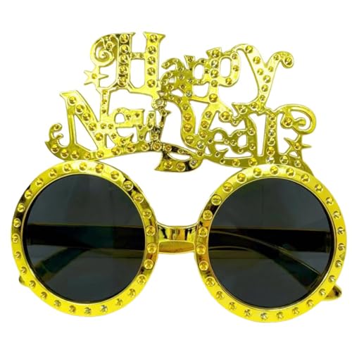 KASFDBMO Partybrille für Neujahrspartys, Hochzeit, Geburtstag, 2025, Happy New Year Gasses, Kostümdekoration von KASFDBMO