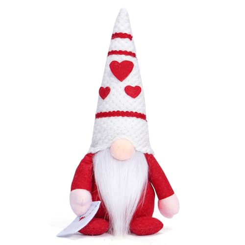 KASFDBMO Romantics Zwerge Plüschpuppen mit Herzhut schwedische skandinavische Tomtes Figur Valentinstag Ausdruck Liebe KASFDBMO Romantics Zwerge Plüschpuppen mit Herzhut schwedische skandinavische Tomtes Figur Valentinstag Ausdruck Liebe von KASFDBMO