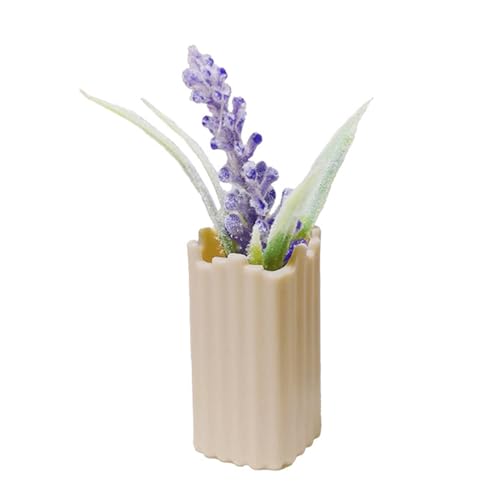 KASNLSAC Miniaturblumenvasen für Puppenhaus -Topf -Accessoires Mini -Vase mit Kunstblumen 1 6 oder 12 Skala Häuser Perfekte Blumendekoration Tischdekoration Violett von KASNLSAC