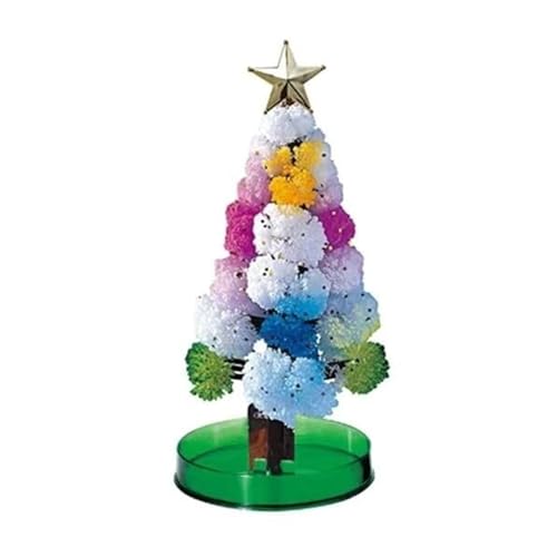 KASNLSAC Neuheit Weihnachten Geschenk für Jungen Mädchen DIY Faux Crystal Tree Kit Buntes Weihnachtsdekoration Bildungsfeiertag Spielzeug Spaß Anbau Experiment Easy Craft B von KASNLSAC