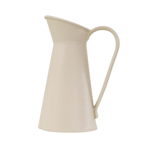 KASNLSAC Puppenhaus Miniatur -Topf Mini Vase Decor Leichtmetallkrug mit Griffblumenhalter für 1 6 12 Skala Perfekter Esstischschrankständer floral in Aprikose von KASNLSAC