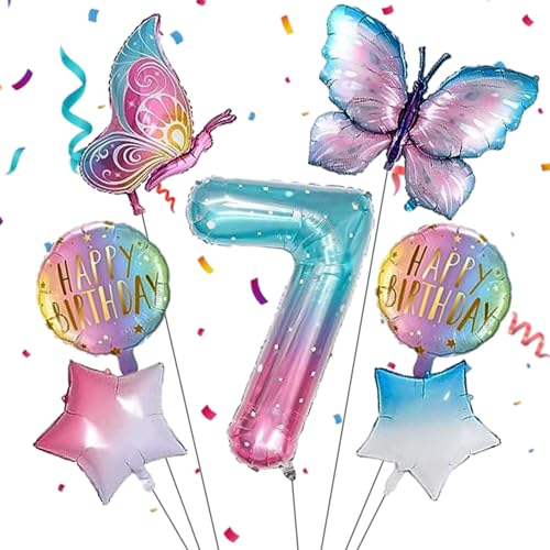 7Pcs schmetterling ballon,schmetterling deko geburtstag 7,schmetterling luftballon 7,geburtstag deko 7 jahre mädchen,geeignet für Mädchen-Geburtstagsparty-Dekoration, Themenparty Dekoration 7Pcs schmetterling ballon,schmetterling deko geburtstag 7,schmetterling luftballon 7,geburtstag deko 7 jahre mädchen,geeignet für Mädchen-Geburtstagsparty-Dekoration, Themenparty Dekoration von KATELUO