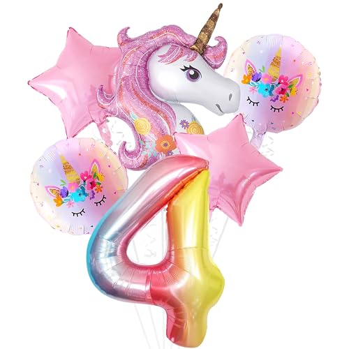 Geburtstag luftballon Einhorn, Einhorn Geburtstag Deko, Einhorn Luftballons Set, Runde Einhorn Geburtstags Luftballon, Einhorn 4 Geburtstag Deko Mädchen Party Dekoration Luftballons Geburtstag luftballon Einhorn, Einhorn Geburtstag Deko, Einhorn Luftballons Set, Runde Einhorn Geburtstags Luftballon, Einhorn 4 Geburtstag Deko Mädchen Party Dekoration Luftballons von KATELUO