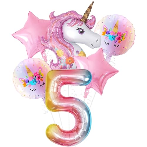 Geburtstag luftballon Einhorn, Einhorn Geburtstag Deko, Einhorn Luftballons Set, Runde Einhorn Geburtstags Luftballon, Einhorn 5 Geburtstag Deko Mädchen Party Dekoration Luftballons Geburtstag luftballon Einhorn, Einhorn Geburtstag Deko, Einhorn Luftballons Set, Runde Einhorn Geburtstags Luftballon, Einhorn 5 Geburtstag Deko Mädchen Party Dekoration Luftballons von KATELUO