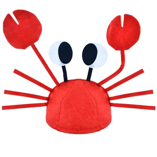 Krabben Hut Krabben Mütze, Verstellbar Lustiger Hut, Partyhut Meerestier Hüte, Lustige Hüte für Kinder Erwachsene, Krabbenhut für Karneval Cosplay Ostern Halloween Party Dekoration Kostüm Zubehör Krabben Hut Krabben Mütze, Verstellbar Lustiger Hut, Partyhut Meerestier Hüte, Lustige Hüte für Kinder Erwachsene, Krabbenhut für Karneval Cosplay Ostern Halloween Party Dekoration Kostüm Zubehör von KATELUO