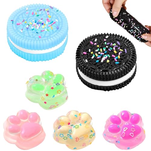 KATISHYRO Biscuit Stress Relief Toy Squishy Spielzeug,Soft Squeeze Biscuit Toys, Montessori Sensorisches Quetschspielzeug für Autismus Spielzubehör KATISHYRO Biscuit Stress Relief Toy Squishy Spielzeug,Soft Squeeze Biscuit Toys, Montessori Sensorisches Quetschspielzeug für Autismus Spielzubehör von KATISHYRO