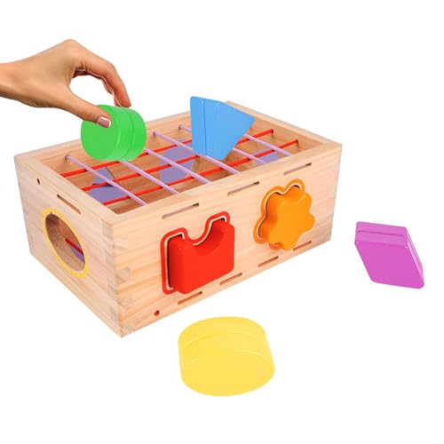 KATLKIU Montessori sensorische Spiele, 7 Stück motorikspielzeug,holzspielzeug,Montessori-Spiele für Kinder 1 Jahr, Internationalen Kindertag (Erste Ausgabe) von KATLKIU