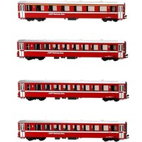 KATO 10-1413 N 4er Set Personenwagen EW I - Set A, RhB, Ep. V-VI von KATO