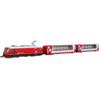 KATO 10-1816 N 3-tlg. Personenzug "Glacier Express" aus Ge 4/4, Ap1314 und Bp2535, RhB, Ep. V-VI von KATO