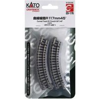 KATO 20-176 N Gleis gebogen R117 mm 45° 4 Stück KATO 20-176 N Gleis gebogen R117 mm 45° 4 Stück von KATO