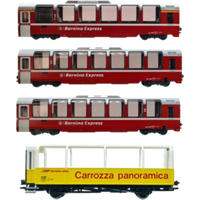 KATO K10-1656 N 4er Set Personenwagen Bernina Express, RhB, Ep. V-VI KATO K10-1656 N 4er Set Personenwagen Bernina Express, RhB, Ep. V-VI von KATO