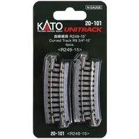KATO K20-101 N Gleis gebogen R249mm 15° 4 Stück KATO K20-101 N Gleis gebogen R249mm 15° 4 Stück von KATO