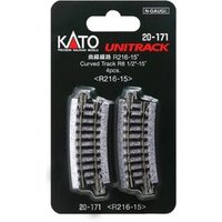 KATO K20-171 N Gleis gebogen R216 mm 15° 4 Stück KATO K20-171 N Gleis gebogen R216 mm 15° 4 Stück von KATO