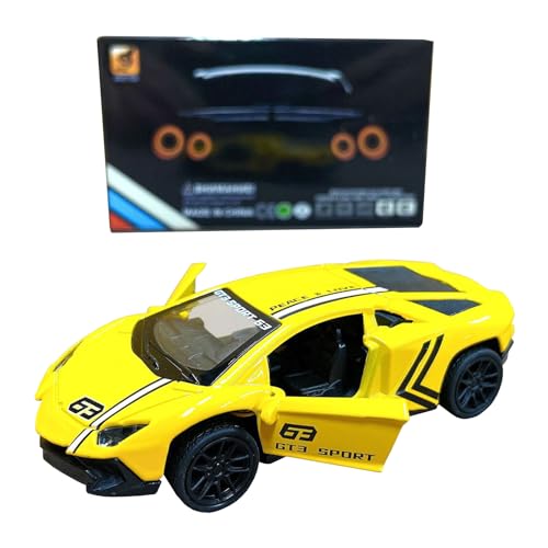 KATVVYE 1:43 Lamborghini Modell Ablehnung Spielzeugauto, Zinklegierung Spielzeugauto für Kinder, Rückauto Spielzeugauto, Geschenke für kleine Kinder und Mädchen, Fast & Furious (1 zufällige Farbe) von KATVVYE
