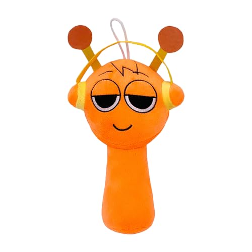 KATVVYE Sprunki Plüschtier, 7,8 Zoll Fun Sprunki Plüschtier für Spielefans, Super weiches Sammlerstück, Weihnachtsgeburtstagsgeschenk für Jungen & Mädchen Fans (Orange) von KATVVYE