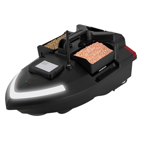 KAUITOPU GPS Futterboot, Angelköder Boot mit Suchscheinwerfer 500m Fernbedienung Köderlieferboot 12000mAh Köder-Boot Angelfutterboot Angeln Köder Boot KAUITOPU GPS Futterboot, Angelköder Boot mit Suchscheinwerfer 500m Fernbedienung Köderlieferboot 12000mAh Köder-Boot Angelfutterboot Angeln Köder Boot von KAUITOPU