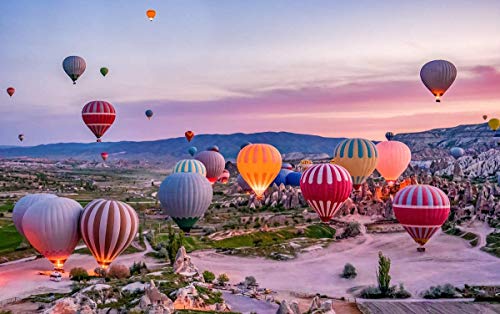 1000 Teiliges Puzzle für Erwachsene, 「Heißluftballon」, Familien recycelbare Materialien und hochauflösendes Druckpuzzle, Familienspiel, Teambuilding, Geschenk und Geschenk für Liebhaber oder Freunde. von KAVAVO