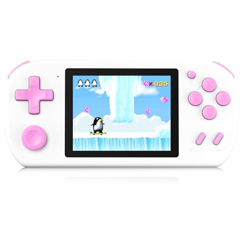 KAVOYI Handheld Spielkonsole für Kinder Vorinstalliert 218 Videospiele, Handheld Konsole mit Wiederaufladbarem Akku 3,0 " LCD-Bildschirm,Mini Retro Konsole Spielzeug Geschenke für Jungen Mädchen, Weiß KAVOYI Handheld Spielkonsole für Kinder Vorinstalliert 218 Videospiele, Handheld Konsole mit Wiederaufladbarem Akku 3,0 " LCD-Bildschirm,Mini Retro Konsole Spielzeug Geschenke für Jungen Mädchen, Weiß von KAVOYI