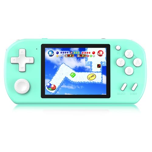 KAVOYI Handheld Spielkonsolen für Kinder vorinstalliert 218 Retro Videospiele, Spielekonsole mit wiederaufladbarem Akku 3,0 " LCD-Bildschirm, mini Konsole Spielzeug Geschenke für Jungen Mädchen, Cyan KAVOYI Handheld Spielkonsolen für Kinder vorinstalliert 218 Retro Videospiele, Spielekonsole mit wiederaufladbarem Akku 3,0 " LCD-Bildschirm, mini Konsole Spielzeug Geschenke für Jungen Mädchen, Cyan von KAVOYI