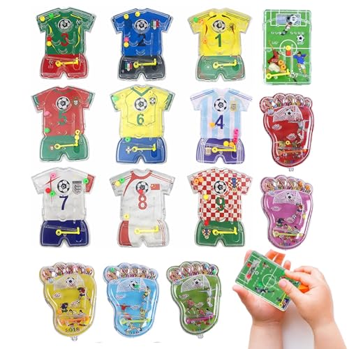 KAYEF Flipper-Spiel, 24-teiliges Set Flipper-Spiel Fußball, Fußballfeld, Geduldsspiel, geburtstagspaket, Geschicklichkeitsspiel, -Fußballspiel-Mix, für geburtstagsparty KAYEF Flipper-Spiel, 24-teiliges Set Flipper-Spiel Fußball, Fußballfeld, Geduldsspiel, geburtstagspaket, Geschicklichkeitsspiel, -Fußballspiel-Mix, für geburtstagsparty von KAYEF