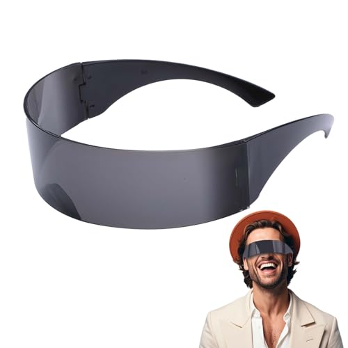 KAYLRE Zukunftsbrille Futuristische Sonnenbrille Partybrille Brille Sonnenbrille – Leicht, komfortabel, auffällig, modisch, 1 Paar – Für Partys, Fotografie, DJ-Partys, Halloween und mehr KAYLRE Zukunftsbrille Futuristische Sonnenbrille Partybrille Brille Sonnenbrille – Leicht, komfortabel, auffällig, modisch, 1 Paar – Für Partys, Fotografie, DJ-Partys, Halloween und mehr von KAYLRE