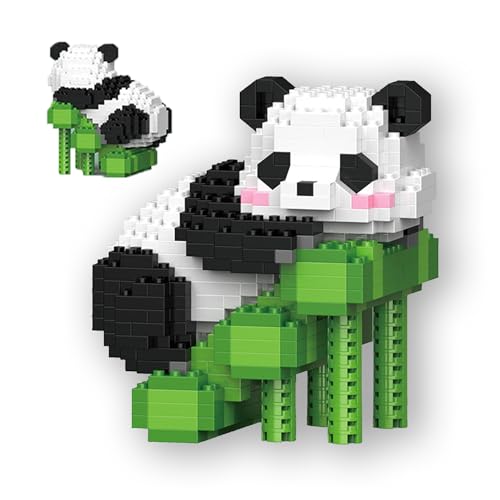 KAYSENSUK Panda Bauspielzeug, Bausteine Panda Klemmbausteine Building Block Sets Mini Tiere Bausteine Bausteine Spielzeug Kit,Niedliche Tierspielzeug Bausteine,für Kinder ab 6+ Jahren （Fubao Leite） von KAYSENSUK