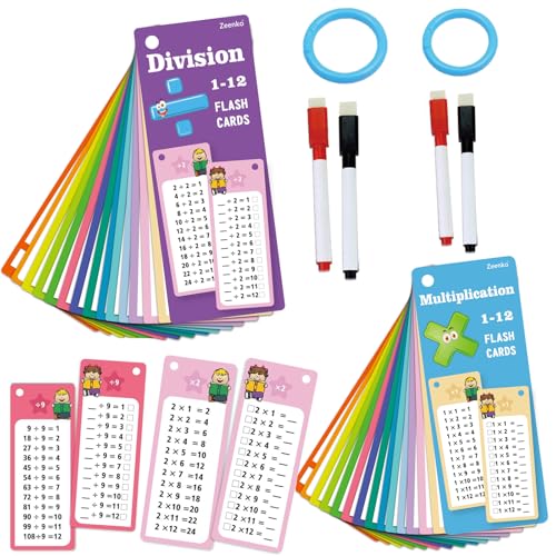 Zeittabellen für Kinder, Zeittabellen-Poster, Multiplikations-Lernkarten, mit 2 trocken abwischbaren Stiften, pädagogische Mathematik-Lernkarten für 1. bis 3. Klasse, ideal für Unterricht, Zeittabellen für Kinder, Zeittabellen-Poster, Multiplikations-Lernkarten, mit 2 trocken abwischbaren Stiften, pädagogische Mathematik-Lernkarten für 1. bis 3. Klasse, ideal für Unterricht, von KBCYRT