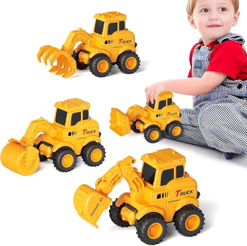 KBIBCK Baufahrzeuge Spielzeug, 4 Stück Sandspielzeug Bagger Sandkasten, Sandkasten Spielzeug, Traktor Bulldozer Diecast Vehicle, Kinder Baustellenfahrzeuge, Bagger, Für Kinder Ab 3 4 5 Jahr KBIBCK Baufahrzeuge Spielzeug, 4 Stück Sandspielzeug Bagger Sandkasten, Sandkasten Spielzeug, Traktor Bulldozer Diecast Vehicle, Kinder Baustellenfahrzeuge, Bagger, Für Kinder Ab 3 4 5 Jahr von KBIBCK