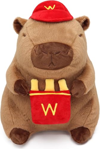 KBIBCK Capybara Kuscheltier 25cm, Capibara Plüschtier Groß Kawaii Wasserschwein von KBIBCK