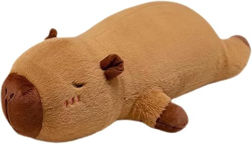 KBIBCK Capybara Plüschtier, 32 cm Capybara Kuscheltier, Niedlichen Capybara Plushies, Cartoon Capybara Kuscheltier mit Schal, Plüschtier Wasserschwein Kuscheltier Stofftier Plüschtier für Kinder (C) von KBIBCK