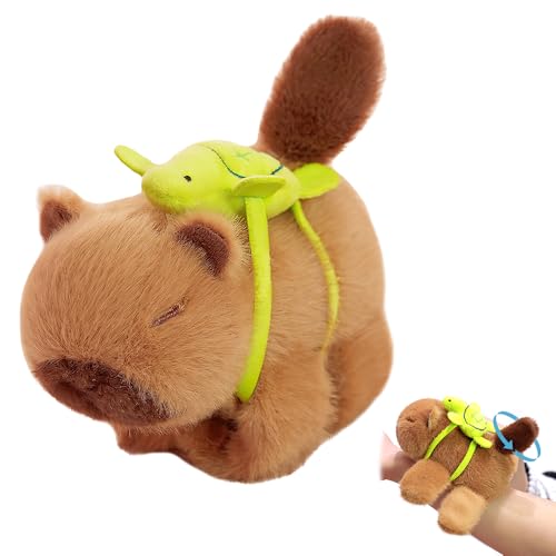 KBIBCK Capybara Schnapparmband, Schnapparmband Kinder, Capybara Slap Armband, Capybara Stofftier Armbänder, Plüsch Slap Bands Spielzeug für Kinder Geschenk von KBIBCK