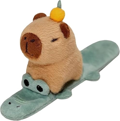 KBIBCK Capybara Slap Armband, Capybara Krokodil Schnappband Spielzeug, Plüsch Slap Armband, Capybara Plüschtier Schnapparmband für Jungen und Mädchen Geburtstag KBIBCK Capybara Slap Armband, Capybara Krokodil Schnappband Spielzeug, Plüsch Slap Armband, Capybara Plüschtier Schnapparmband für Jungen und Mädchen Geburtstag von KBIBCK