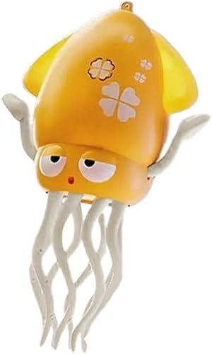 KBIBCK Electric Dancing Octopus Toy, Tanzenden Oktopus Baby Spielzeug, Magische Tanzende Krake Spielzeug Mit Led-Lichtern Und Musik Für Mädchen Jungen (Gelb) von KBIBCK