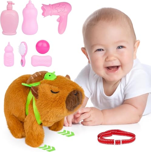 KBIBCK Hund Spielzeug Kinder, Elektronisches Haustier Hund, Hunds mit Leine Spielzeug Kinder, Spielzeugs Hunds der Läuft und Bellt, Interaktives Haustier Capybara Geschenk für Kinders Mädchen 3+ Jahre KBIBCK Hund Spielzeug Kinder, Elektronisches Haustier Hund, Hunds mit Leine Spielzeug Kinder, Spielzeugs Hunds der Läuft und Bellt, Interaktives Haustier Capybara Geschenk für Kinders Mädchen 3+ Jahre von KBIBCK