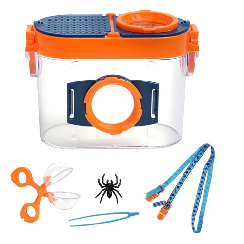 KBIBCK Lupe Insekten Sammelbox, Forscherset für Kinder Lupenglas für Kinder Insekten Sammelbox Kinders, Outdoor für Wissenschaft Natur Erkundung (B) von KBIBCK