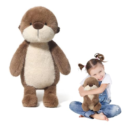KBIBCK Otter Kuscheltier, Kuscheltier Otter Plüschtier Zum Kuscheln & Spielen Plüsch Spielzeug, Superweiche Kleines Kuscheltie, niedliches Plüschtier, Geschenk Spielzeug Für Kinder (36 cm,Seeotter) von KBIBCK