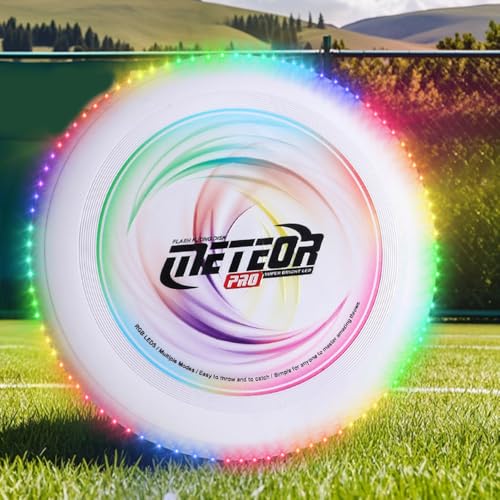 KBIBCK Ultimate Frisbee LED, 23cm Leuchtende Frisbee mit 13 Lichtmodi, Leuchtende Flugscheibe, LED Frisbee Disc Spaßsport,Leuchtende Frisbee Scheibe,Disc Spaßsport für Kinder Erwachsene Freien(Bunt) KBIBCK Ultimate Frisbee LED, 23cm Leuchtende Frisbee mit 13 Lichtmodi, Leuchtende Flugscheibe, LED Frisbee Disc Spaßsport,Leuchtende Frisbee Scheibe,Disc Spaßsport für Kinder Erwachsene Freien(Bunt) von KBIBCK