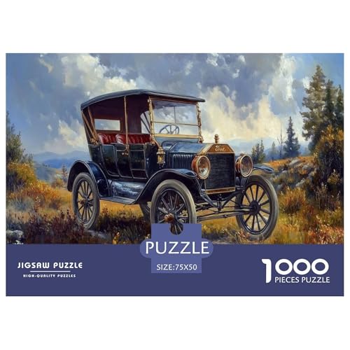 Old Style Sedan Puzzlespiel 1000 Teile Für Erwachsene, Einzigartige Kunstwerke Und Vorlage - Geburtstagsgeschenk - Spaßige Puzzles Mit Überraschung Von Puzzle in A Bag Puzzel 1000pcs (75x50cm) von KBLDYAFB