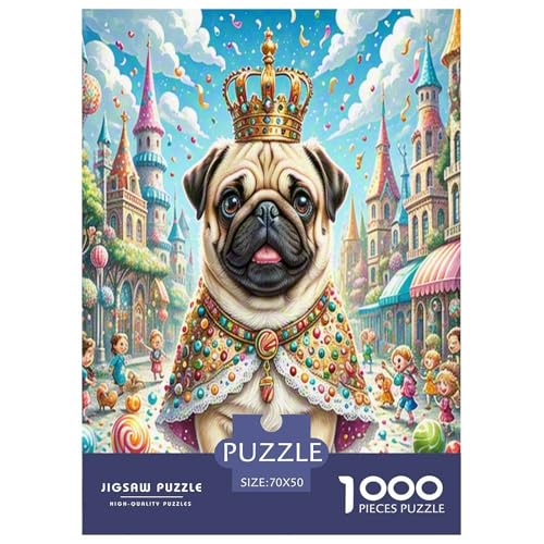 Pug Puzzle 1000-teilige Schwer Puzzle Spielzeug Lernspiel Impossible Herausforderungsspielzeug Für Erwachsene Kinder 70x50cm/1000pcs Pug Puzzle 1000-teilige Schwer Puzzle Spielzeug Lernspiel Impossible Herausforderungsspielzeug Für Erwachsene Kinder 70x50cm/1000pcs von KBLDYAFB