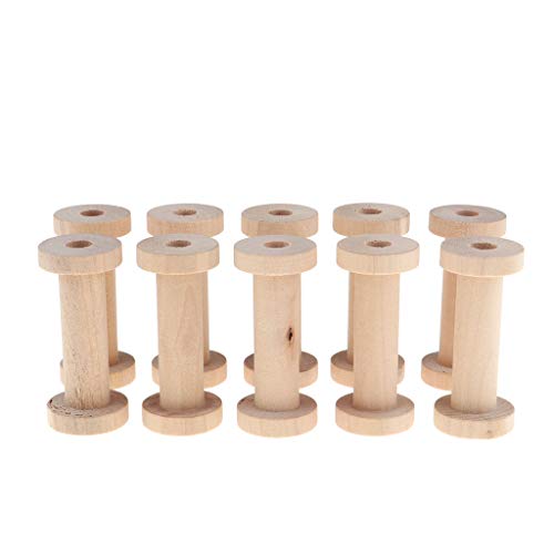 10 Stück Holzspule leer Vintage DIY Roller Spulen zum Nähen Handwerk Draht A 10 Stück Holzspule leer Vintage DIY Roller Spulen zum Nähen Handwerk Draht A von KBOLAE