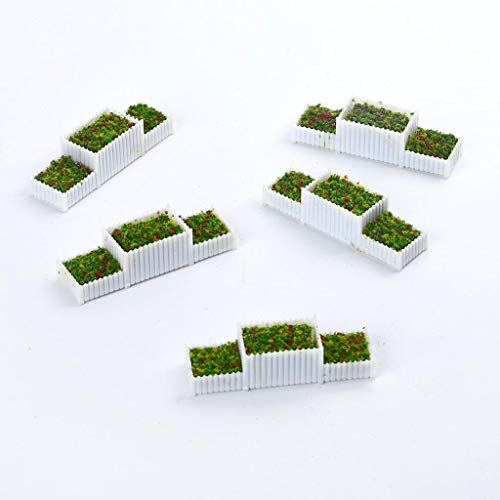 5 Stück HO 1:100 Blumenbeete aus Kunststoff für Parkplatz, Straße, Eisenbahn, Zug-Layout 5 Stück HO 1:100 Blumenbeete aus Kunststoff für Parkplatz, Straße, Eisenbahn, Zug-Layout von KBOLAE