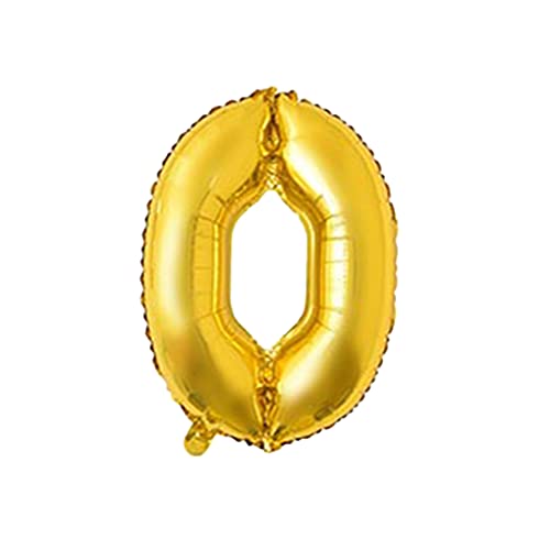 81,3 cm großer Zahlenballon, dekorativer Aluminiumfolienballon, Geburtstag, Hochzeit, Party, Urlaub, Geschenk, Dekoration, Stil 0, goldfarben 81,3 cm großer Zahlenballon, dekorativer Aluminiumfolienballon, Geburtstag, Hochzeit, Party, Urlaub, Geschenk, Dekoration, Stil 0, goldfarben von KBOLAE