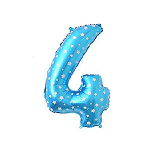 81,3 cm großer Zahlenballon, dekorativer Aluminiumfolienballon, Geburtstag, Hochzeit, Party, Urlaub, Geschenk, Dekoration, Stil 4, blauer Stern 81,3 cm großer Zahlenballon, dekorativer Aluminiumfolienballon, Geburtstag, Hochzeit, Party, Urlaub, Geschenk, Dekoration, Stil 4, blauer Stern von KBOLAE