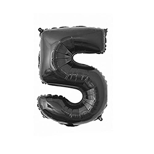 81,3 cm großer Zahlenballon, dekorativer Aluminiumfolienballon, Geburtstag, Hochzeit, Party, Urlaub, Geschenk, Dekoration, Stil 5, schwarz 81,3 cm großer Zahlenballon, dekorativer Aluminiumfolienballon, Geburtstag, Hochzeit, Party, Urlaub, Geschenk, Dekoration, Stil 5, schwarz von KBOLAE