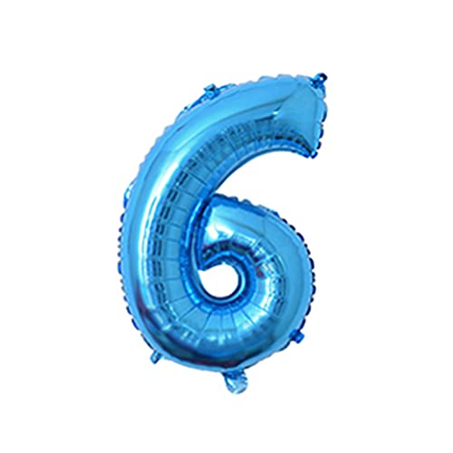 81,3 cm großer Zahlenballon, dekorativer Aluminiumfolienballon, Geburtstag, Hochzeit, Party, Urlaub, Geschenk, Dekoration, Stil 6, Blau 81,3 cm großer Zahlenballon, dekorativer Aluminiumfolienballon, Geburtstag, Hochzeit, Party, Urlaub, Geschenk, Dekoration, Stil 6, Blau von KBOLAE