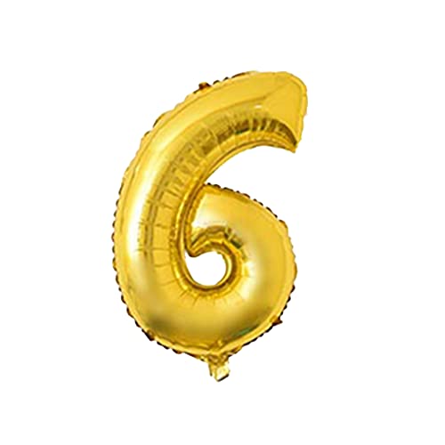 81,3 cm großer Zahlenballon, dekorativer Aluminiumfolienballon, Geburtstag, Hochzeit, Party, Urlaub, Geschenk, Dekoration, Stil 6, goldfarben 81,3 cm großer Zahlenballon, dekorativer Aluminiumfolienballon, Geburtstag, Hochzeit, Party, Urlaub, Geschenk, Dekoration, Stil 6, goldfarben von KBOLAE